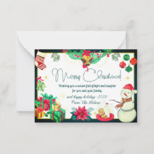 elegante Weihnachtskarten einfach rustikal