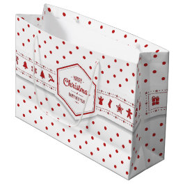 Elegante Weihnachtskarten-Geschenktasche Große Geschenktüte