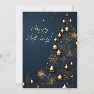 Elegante Weihnachtskartenserie Feiertagskarte