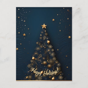 Elegante Weihnachtskartenserie Feiertagspostkarte