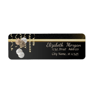 Elegante Weihnachtskugeln, Glanz, unechtes Gold, S