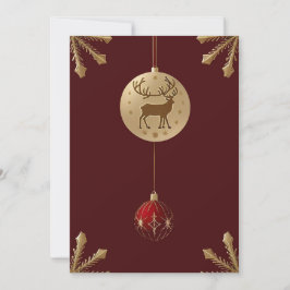 Elegante Weihnachtsschmuck Feiertagskarte