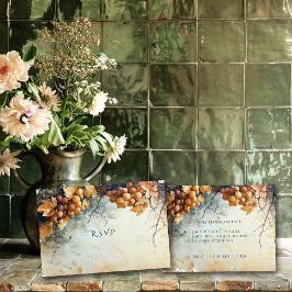 Elegante Weinkeller und Weine Weinkultur und Erde RSVP Karte
