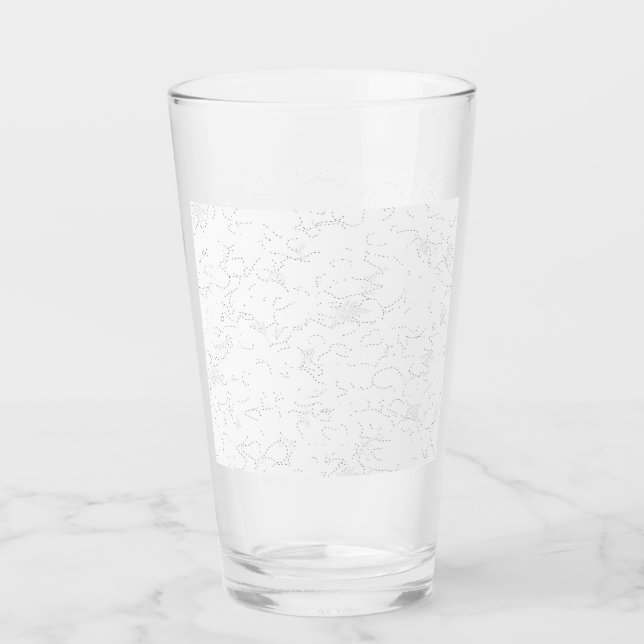 Elegante weiße Abschlussanzeige Glas (Vorderseite)