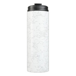 Elegante weiße Abschlussanzeige Thermosbecher