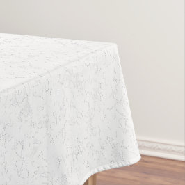 Elegante weiße Abschlussanzeige Tischdecke