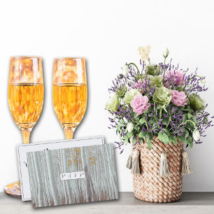 Elegante Weiße Birken  RSVP Karte