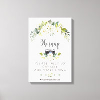 Elegante weiße Creme Floral Oh Snap Instagram Zeic