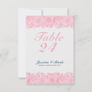 Elegante weiße Damaststoffe und rosa florale Paisl Einladung