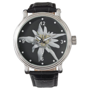 Elegante weiße Edelweiss Uhr