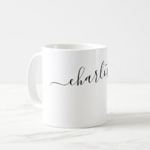 Elegante weiße Farbe moderne Name personalisiert