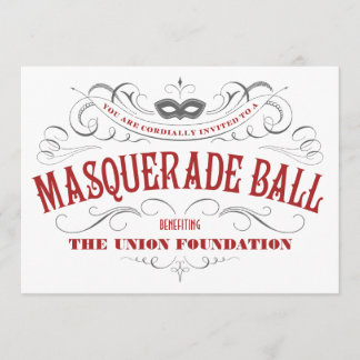 Elegante weiße Maskerade-Party Einladungen