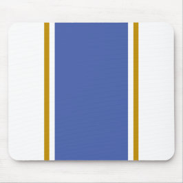 Elegante, weiße mittelblaue Streifen Mousepad