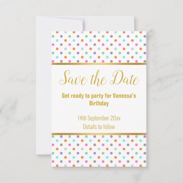 ELEGANTE WEISSE PASTEL SPOT REAKTION RSVP CARD KARTE (Vorderseite)