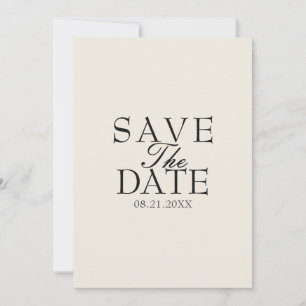 Elegante weiße schwarze alte Geldvornehme Retro-Ho Save The Date