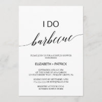 Elegante weiße und schwarze Kalligraphie I Do Barb