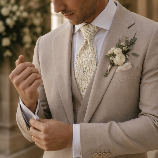 Elegante Weizenwiese Hochzeit Krawatte (Von Creator hochgeladen)