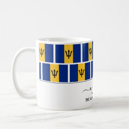 Elegante Welcome BARBADOS FLAG Kaffee Tasse
