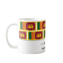 Elegante Welcome SRI LANKA FLAG Tasse