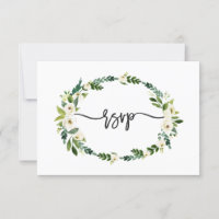 Elegante White Blooming Floral Handwriting UAWG
