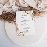 Elegante White & Blush Pink Magnolia Blumenzehen Menükarte<br><div class="desc">Das elegante White & Blush Pink Magnolia Floral Wedding Menu ist eine hervorragende Möglichkeit, Ihren persönlichen Stil zu zeigen und Ihre Gäste zu Ihrem besonderen Ereignis einzuladen. Die Vorlage ist einfach zu bearbeiten und anzupassen, sodass Sie die perfekte Einladung für Ihre Bedürfnisse erstellen können. Bitte klicken Sie auf den Button...</div>