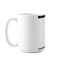Elegante White Cat Keramik Tasse
