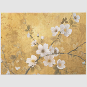 Elegante White Cherry Blume Seidenpapier