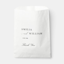 Elegante White Favor Bag für Hochzeit Geschenktütchen