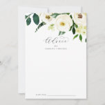 Elegante White Floral Wedding Advice Card Hinweiskarte<br><div class="desc">Diese elegante weiße, blumengeschmückte Hochzeitsberatungskarte eignet sich perfekt für eine klassische Hochzeit und kann für jede Veranstaltung verwendet werden. Das moderne Vintage Design besticht durch eine wunderbar romantische Elfenbein- und Cremefarben-Rose und Blume mit dunkelgrünen Blätter, Grünpflanzen und Botanicalen. Diese Ratschläge können als Gästebuchalternative für Hochzeitsempfang, Brautparty, Babydusche oder Abschlussfeier verwendet...</div>