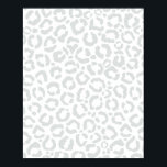 Elegante White Gray Leopard Cheetah Animal Print Poster<br><div class="desc">Dieses elegante Chic-Muster ist perfekt für die trendige und stilvolle Mode. Es zeichnet sich durch ein handgezeichnet, weißes und graues Leopardenmuster aus. Es ist modern, einfach und niedlich. ***WICHTIGE HINWEIS FÜR DESIGN: Für individuelle Designanfragen, wie z.B. passende Produktanfragen, Farbänderungen, Platzierungsänderungen oder andere Änderungswünsche, klicken Sie bitte auf den Button "MESSAGE"...</div>