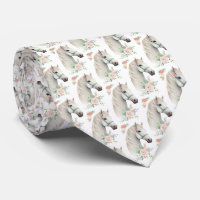 Elegante White Horse Boho Gemustert