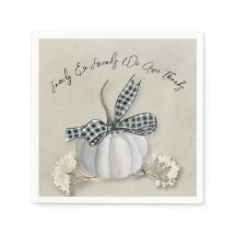 Elegante White Pumpkin Fall Erntedank Familie