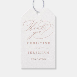 Elegante White Rose Gold Moderne Hochzeit Vielen D Geschenkanhänger