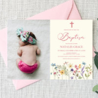 Elegante Wildblume Bloral Custom Picture Baptisse
