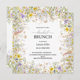 Elegante Wildblume Blumenbrunch Einladung