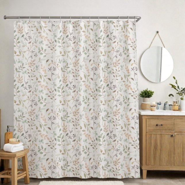 Elegante Wildblume Boho  Duschvorhang (Von Creator hochgeladen)