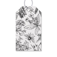 Elegante Wildblume Boho Gift Tag