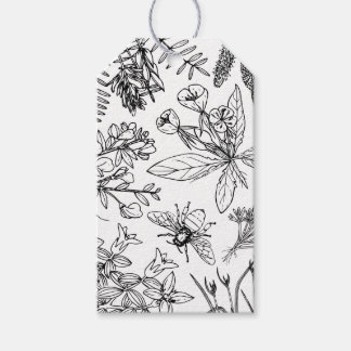 Elegante Wildblume Boho Gift Tag Geschenkanhänger