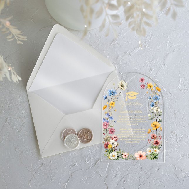 Elegante Wildblume Der Park der Villa Negroni, Vez Acryleinladungen (Von Creator hochgeladen)