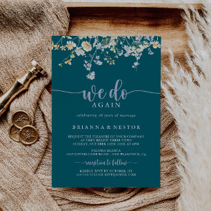 Elegante Wildblume, die wir wieder neu machen Einladung