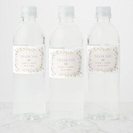 Elegante Wildblume Garden Messe Gastgeschenke Hoch Wasserflaschenetikett
