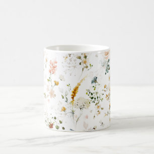 Elegante Wildblume Gartenanlage Kaffeetasse
