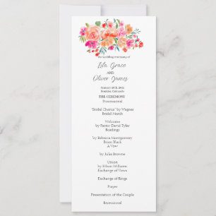 Elegante Wildblume Hochzeit Einladung