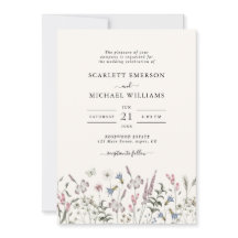 Elegante Wildblume Hochzeit