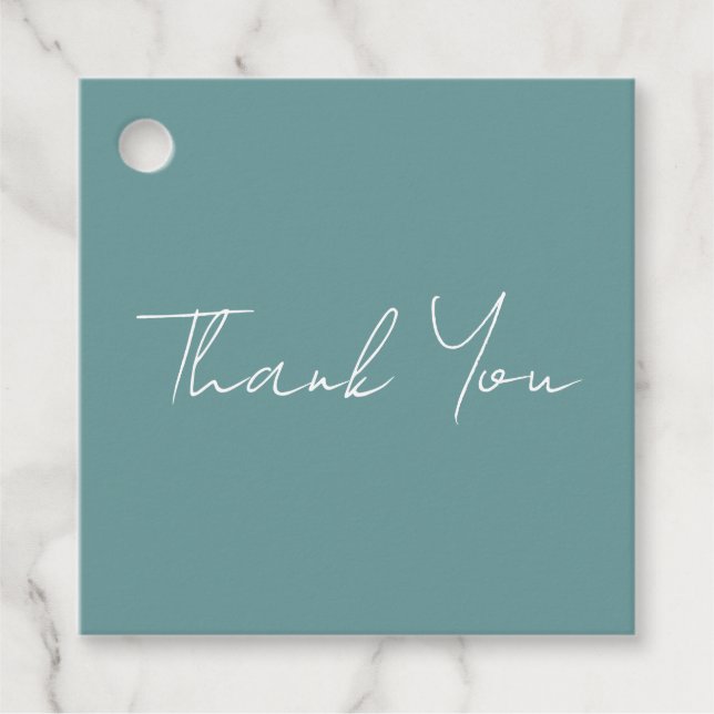 Elegante Wildblume Hochzeit Geschenkanhänger (Vorderseite)