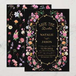 Elegante Wildblume Hochzeit im Wilhelm Garten Save The Date