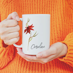Elegante Wildblume individuell angepasst Kaffeetasse