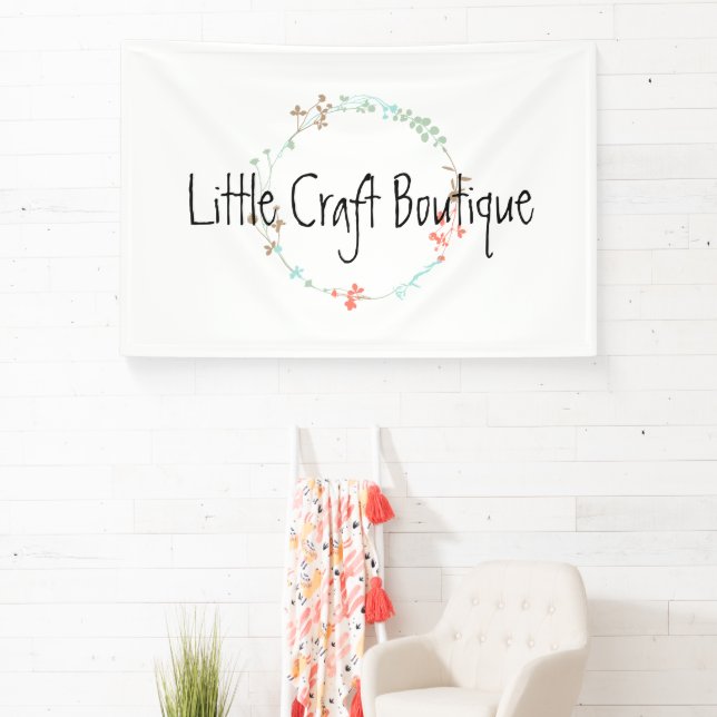 Elegante Wildblume Kunst, Dichtung und Musik Banner (InSitu)