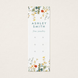 Elegante Wildblume-Mehrfach-Earring-Display-Karte