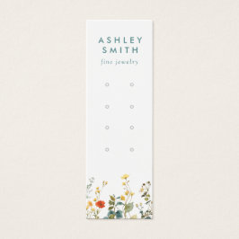 Elegante Wildblume-Mehrfach-Earring-Display-Karte